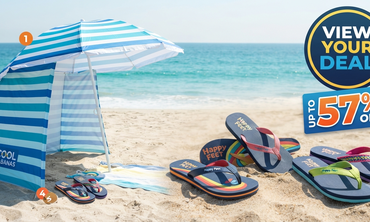 View Your Deal Cool Cabanas Happy Feet Company discount 2026