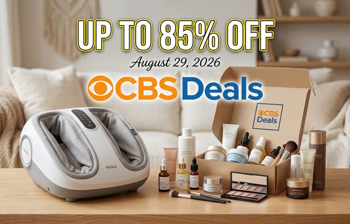 CBS Deals beauty box Miko Snug massage pillow deal 2026