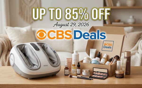 CBS Deals beauty box Miko Snug massage pillow deal 2026