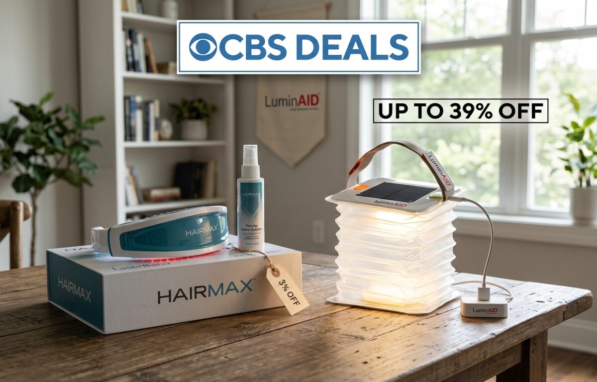 CBS Deals HairMax LuminAID discount September 2026