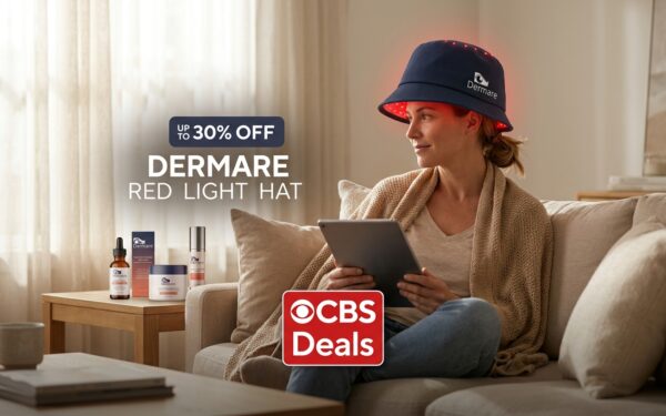 Dermare red light therapy hat CBS deal 2026