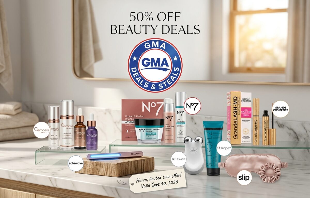 GMA Deals and Steals 50% off beauty 2026