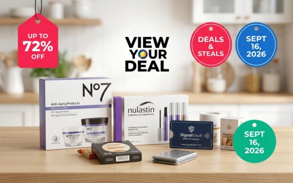 View Your Deal: Today's Deals & Steals, Up to 72% Off - Sept 16, 2026