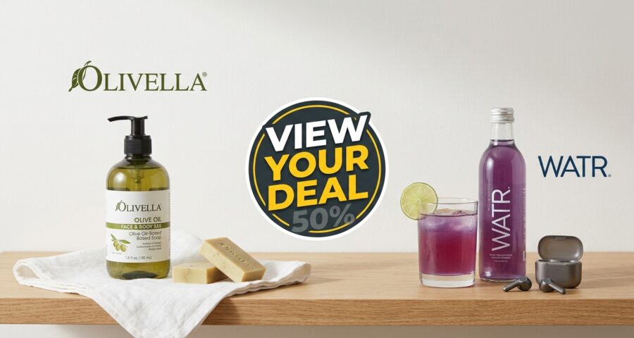 View Your Deal: Olivella & WATR Deals Up to 50% Off – Sept 2, 2026