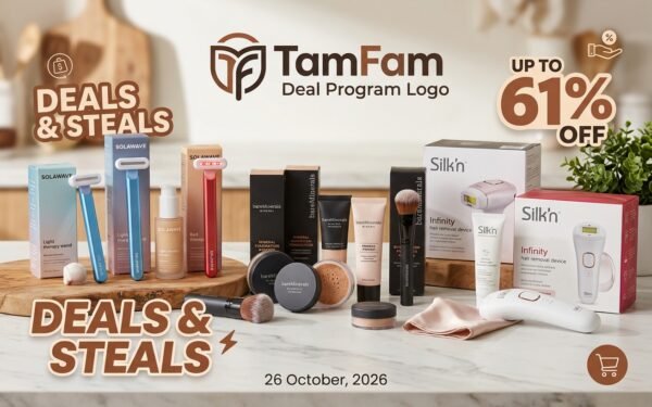 TamFam deals Solawave Silkn 26 October 2026