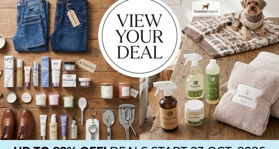 View Your Deal: Democracy, No7 & More Deals - Up to 82% Off, 23 October, 2026