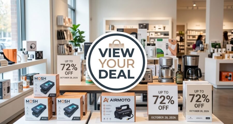 View Your Deal: Mosh, Airmoto & More - Up to 72% Off, 28 October, 2026