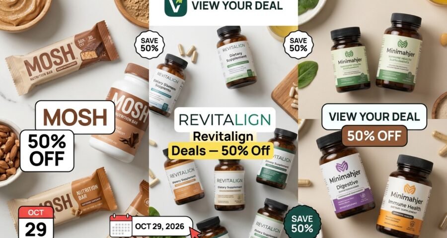 View Your Deal: Mosh, Minimahjer, Revitalign Deals - 50% Off, 29 October, 2026