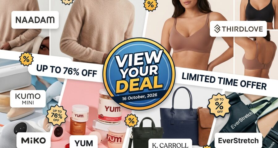 View Your Deal: Naadam, Miko, Thirdlove Deals - Up to 76% Off, 16 October, 2026