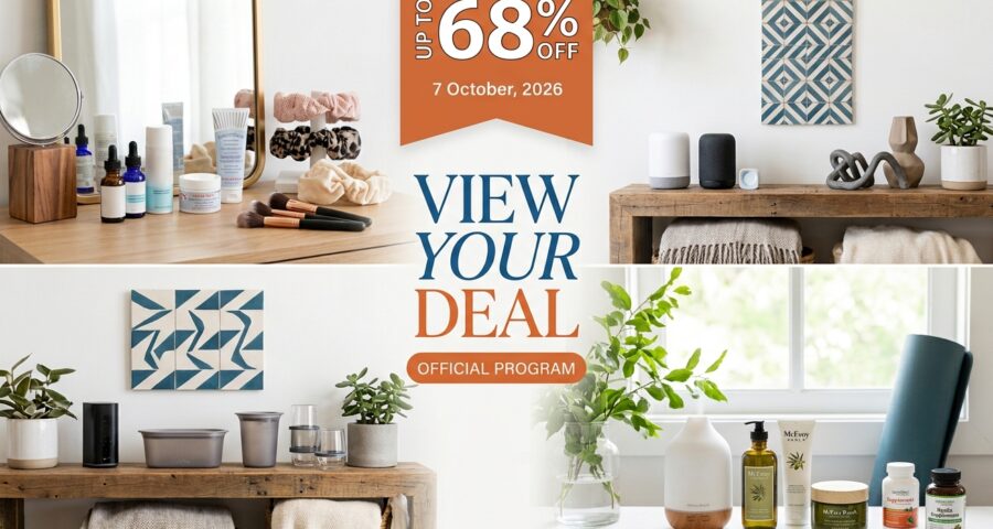 View Your Deal: Up to 68% Off Beauty, Home & Wellness – 7 October, 2026